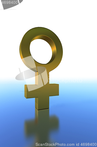 Image of Gold Female Symbol