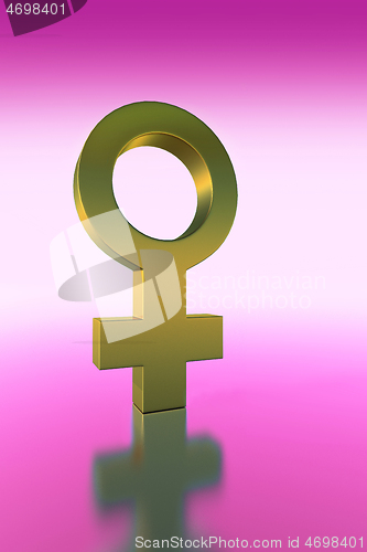 Image of Gold Female Symbol