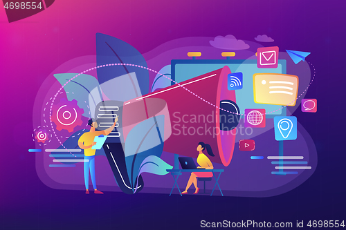 Image of Marketing concept vector illustration.