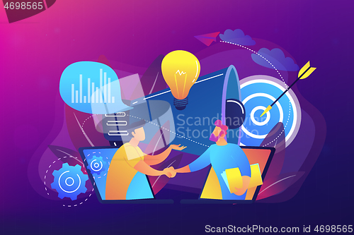 Image of Collaboration concept vector illustration.