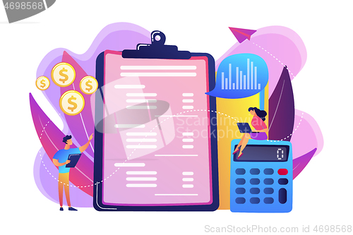 Image of Income statement concept vector illustration.