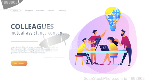 Image of Collaboration concept landing page.