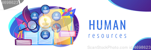 Image of Human resources concept banner header.