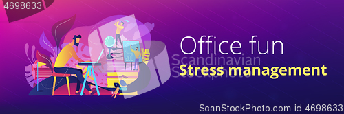 Image of Office fun header or footer banner.