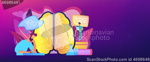 Image of Alzheimer disease concept banner header.