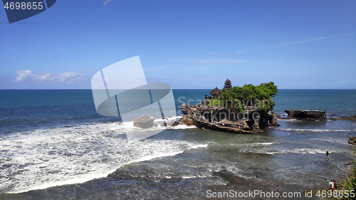 Image of Tanah Lot water temple in Bali island, Indonesia