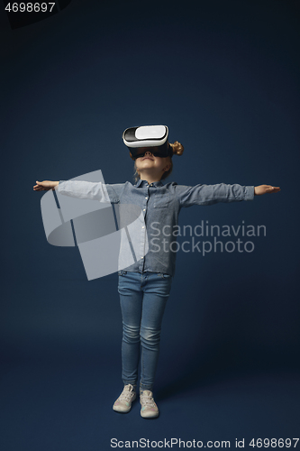 Image of Child with virtual reality headset