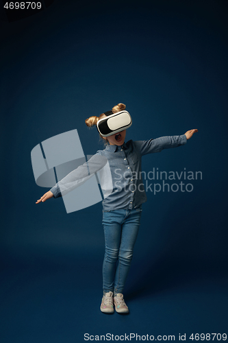 Image of Child with virtual reality headset