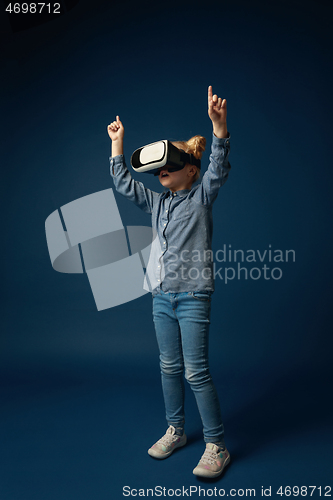 Image of Child with virtual reality headset