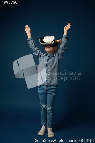 Image of Child with virtual reality headset