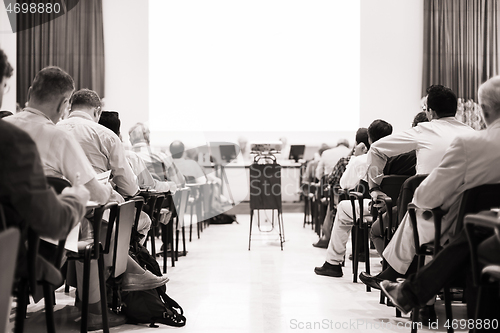 Image of Business Conference and Presentation. Audience at the conference hall. Business and Entrepreneurship.