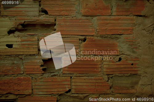 Image of Background texture of old grunge broken bricks