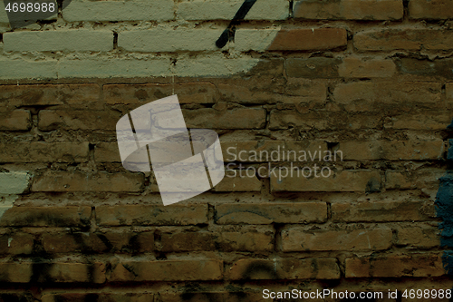 Image of Vintage style old thin rectangular bricks