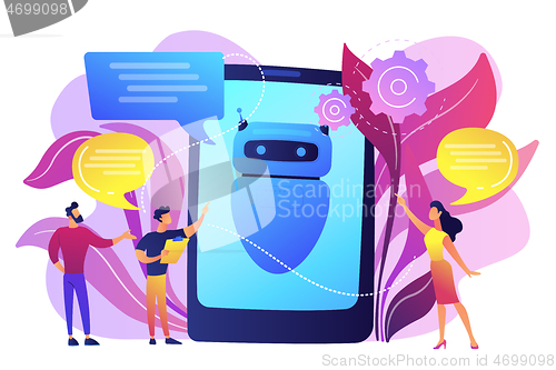 Image of Chatbot AI concept vector illustration.