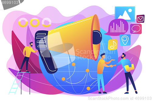 Image of Macromarketing concept vector illustration.