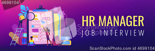 Image of Job interview header or footer banner.