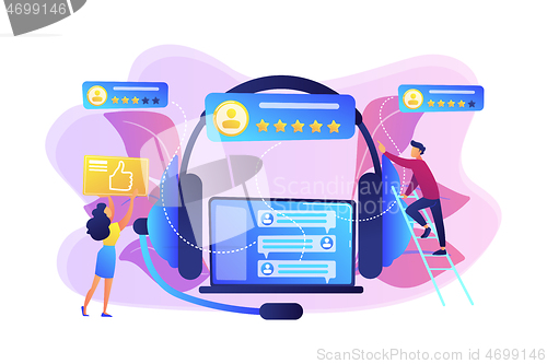 Image of Customer feedback concept vector illustration.