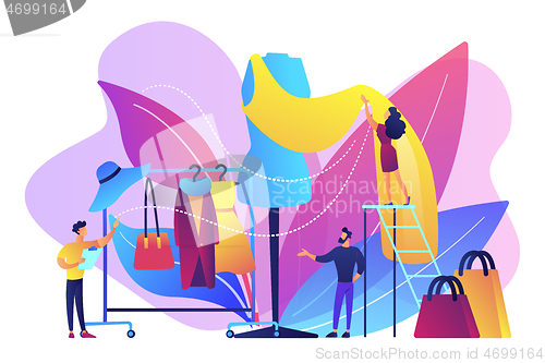 Image of Fashion industry concept vector illustration.