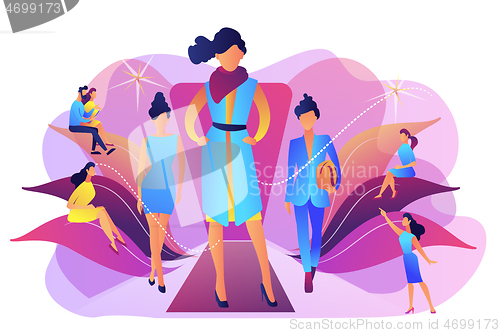 Image of Fashion week concept vector illustration.