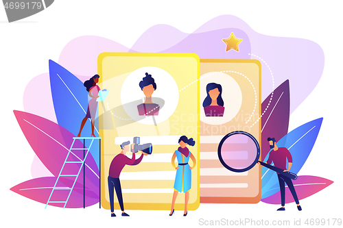Image of Modeling agency concept vector illustration.