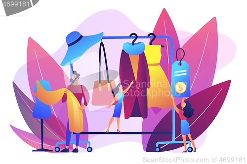 Image of Fashion house concept vector illustration.