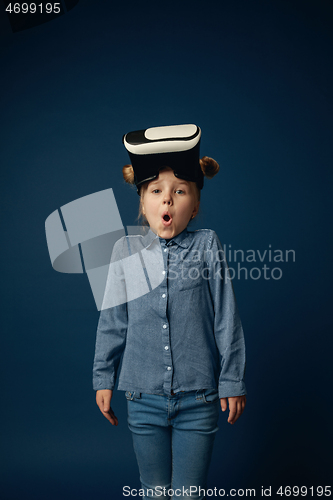 Image of Child with virtual reality headset