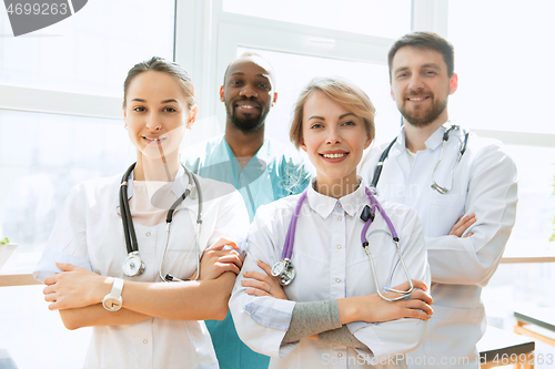 Image of Healthcare people group. Professional doctors working in hospital office or clinic