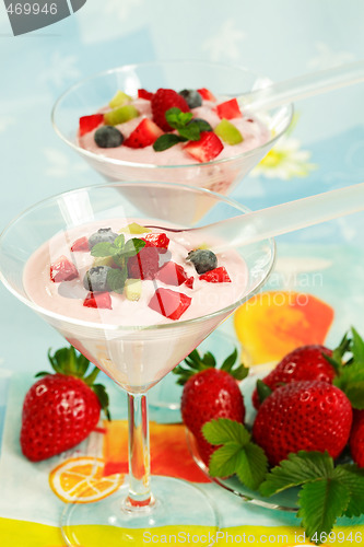 Image of Yogurt with fresh fruits