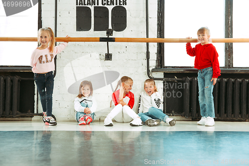 Image of The kids at dance school. Ballet, hiphop, street, funky and modern dancers