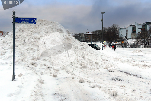 Image of Heavy Snowfall in Helsinki, Finland 2021