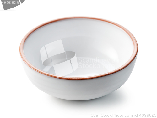 Image of empty new white bowl