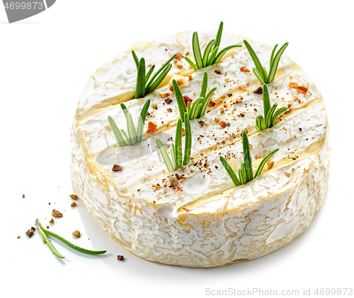 Image of fresh whole brie cheese