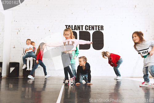 Image of The kids at dance school. Ballet, hiphop, street, funky and modern dancers