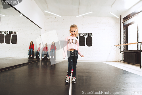 Image of The kids at dance school. Ballet, hiphop, street, funky and modern dancers