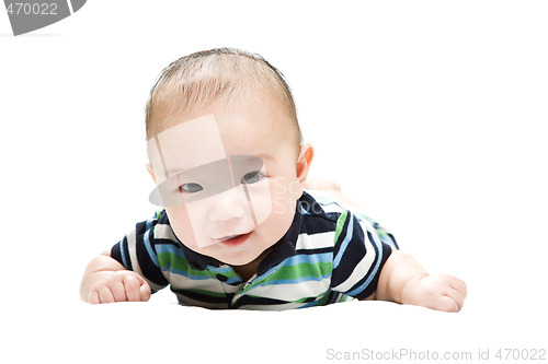 Image of Cute asian baby boy