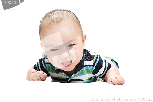 Image of Cute asian baby boy