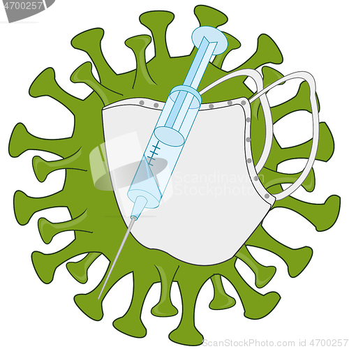 Image of Mask and vaccine defensive remedies for COVID-19