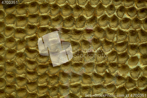 Image of Concrete wall abstract honeycomb pattern