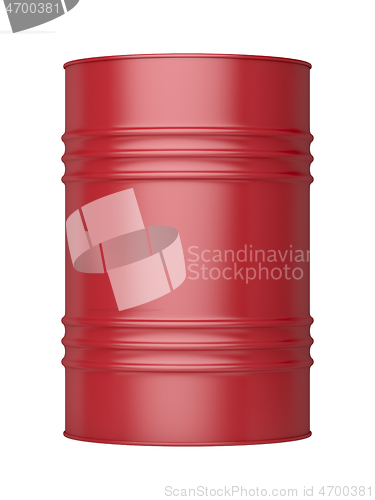 Image of Red oil barrel