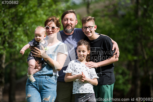 Image of hipster family portrait