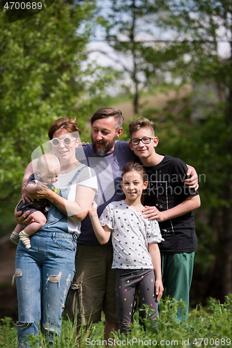 Image of hipster family portrait