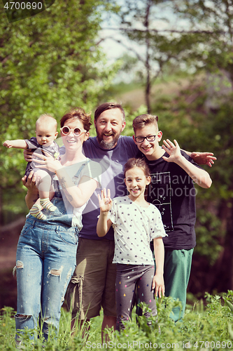 Image of hipster family portrait