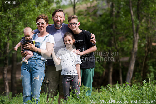 Image of hipster family portrait
