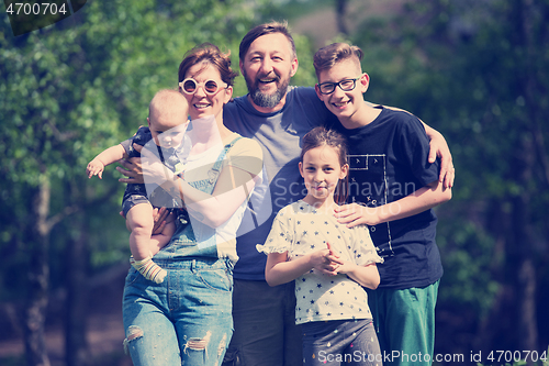 Image of hipster family portrait