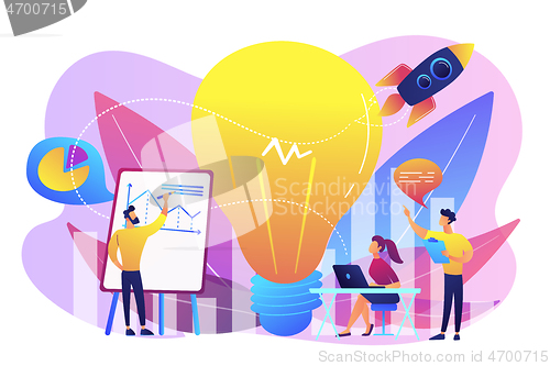 Image of Vision statement concept vector illustration.