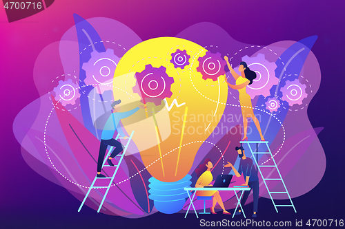 Image of New idea engineering concept vector illustration.