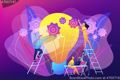 Image of New idea engineering concept vector illustration.