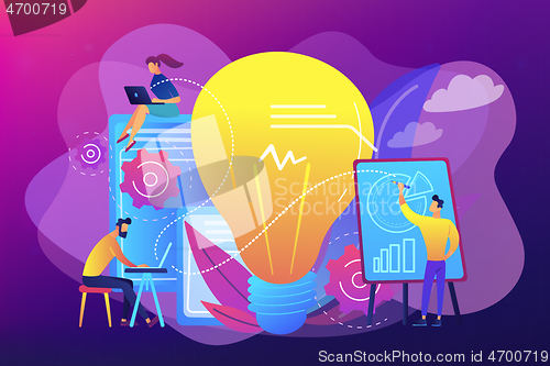 Image of Competitive intelligence concept vector illustration.