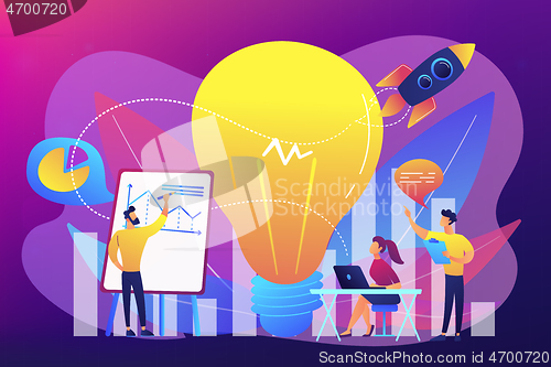 Image of Vision statement concept vector illustration.