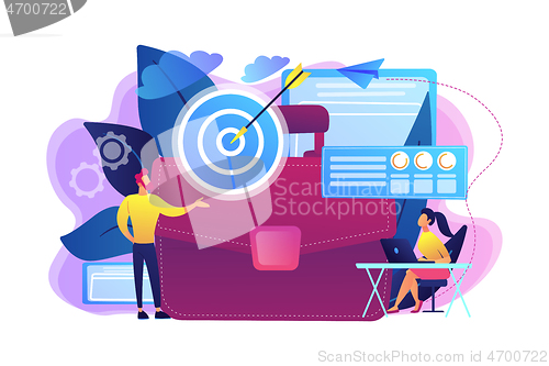 Image of Business strategy concept vector illustration.